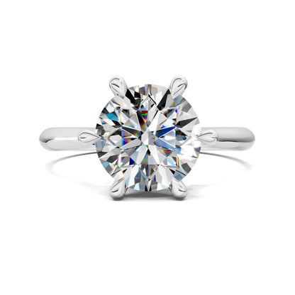 Michelle Solitaire Engagement Ring – 2ct Round Lab Grown Diamond