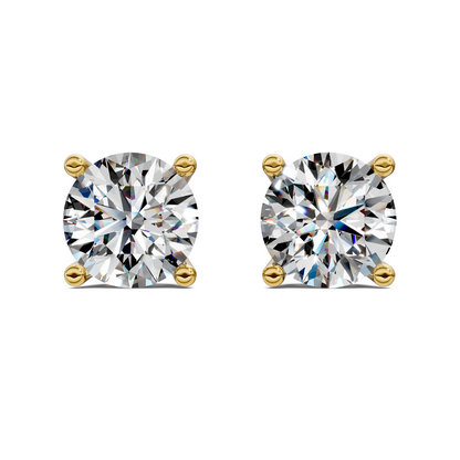 Round Cut Basket Studs