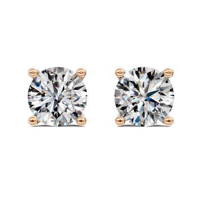 Round Cut Basket Studs