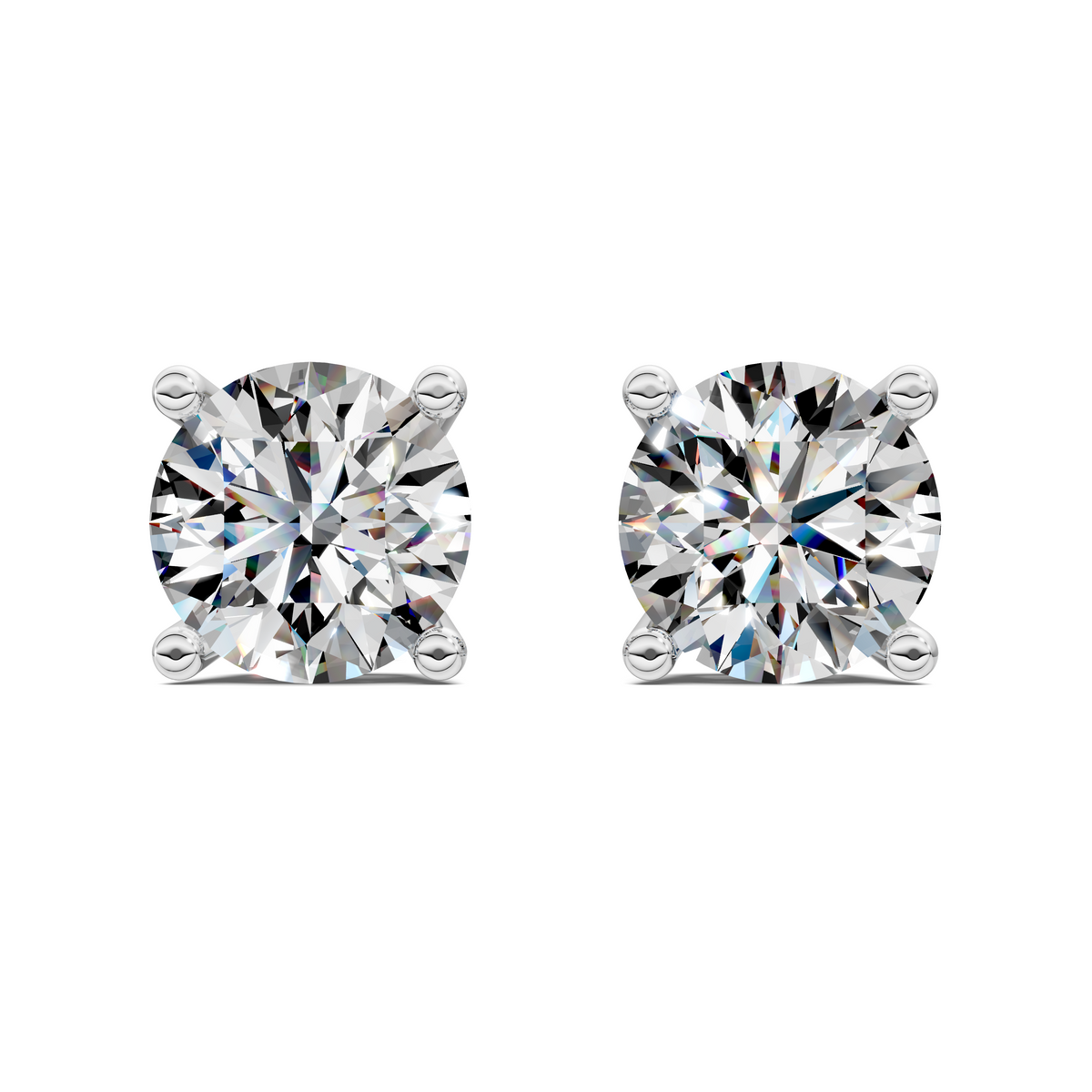 Round Cut Basket Studs