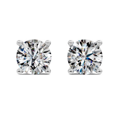 Round Cut Basket Studs