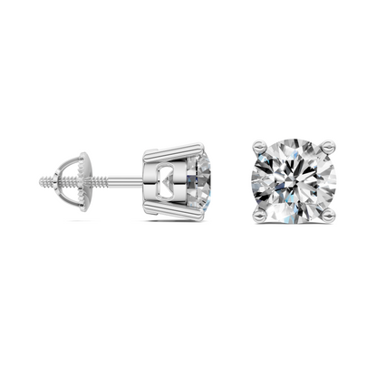 Round Cut Basket Studs