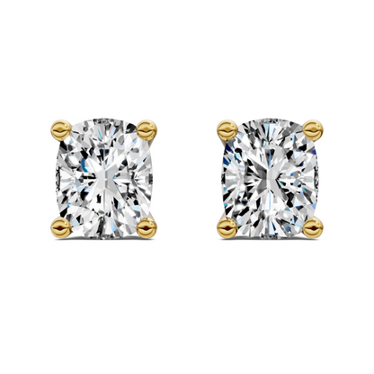 Cushion Cut Basket Studs