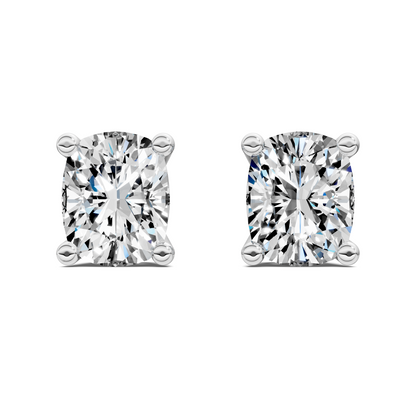 Cushion Cut Basket Studs