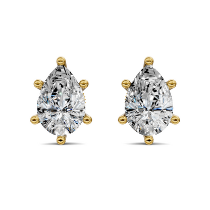 Pear Cut Basket Studs