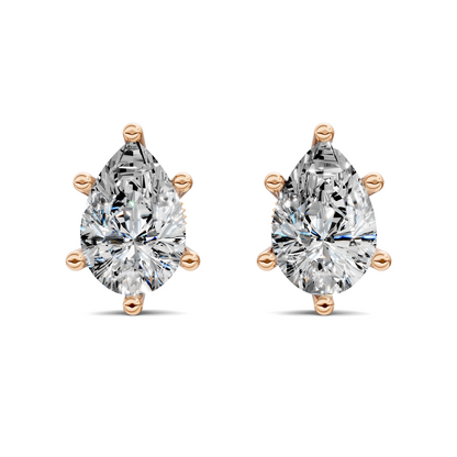 Pear Cut Basket Studs