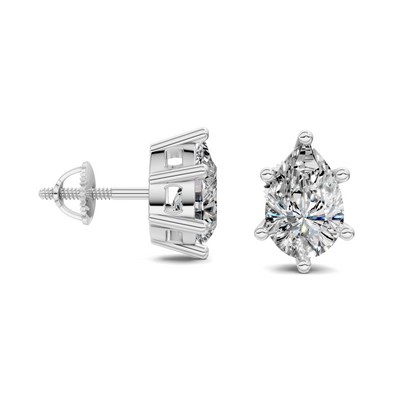 Pear Cut Basket Studs
