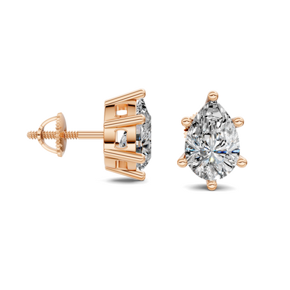 Pear Cut Basket Studs
