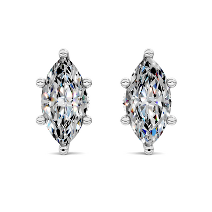 Marquise Cut Basket Studs