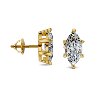 Marquise Cut Basket Studs