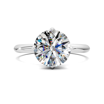 Alyssa Lotus Basket Solitaire Engagement Ring