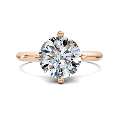 Rebecca Petal Crown Solitaire Engagement Ring