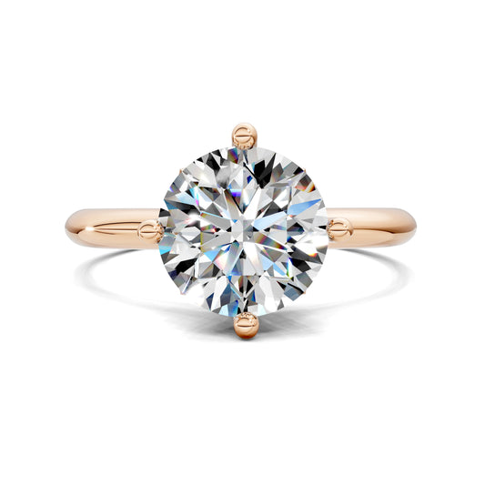 Rebecca Petal Crown Solitaire Engagement Ring