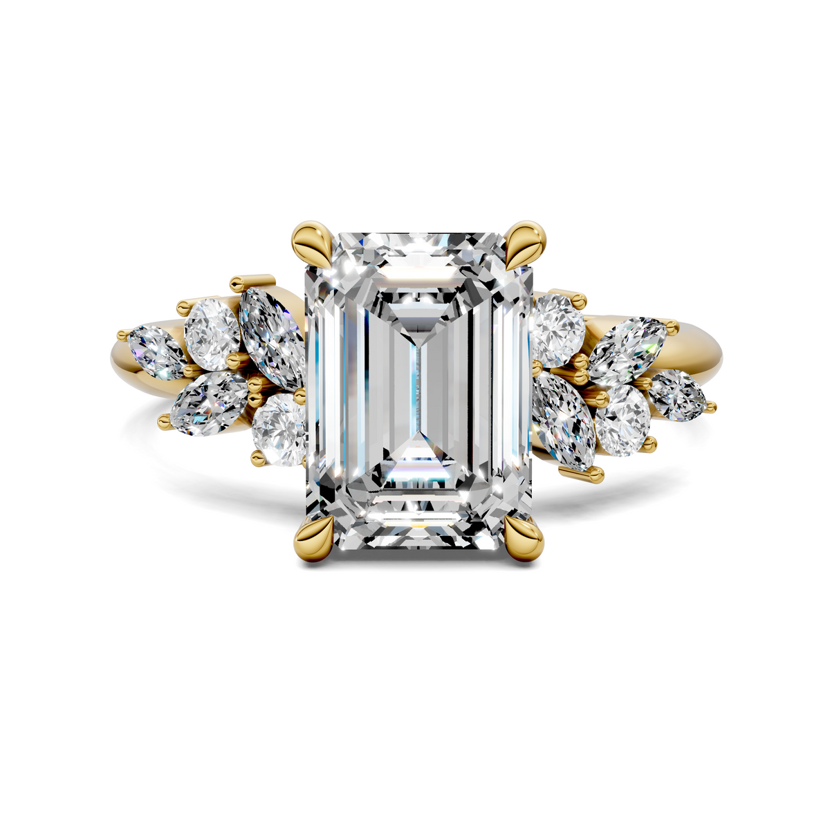 Alma Floral Cluster Ring