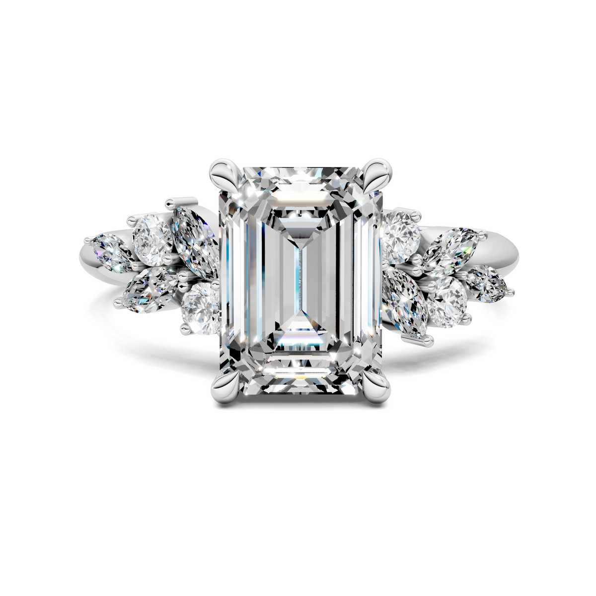 Alma Floral Cluster Ring