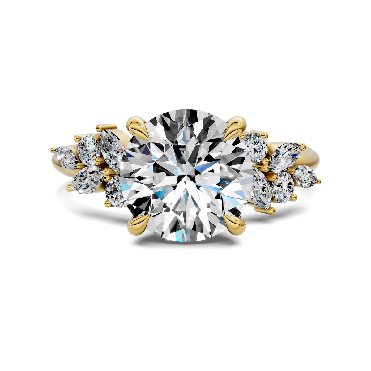 Alma Floral Cluster Ring