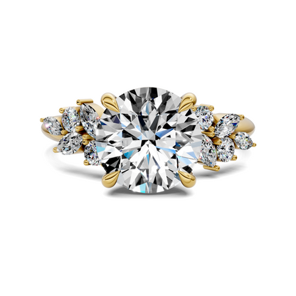 Alma Floral Cluster Ring