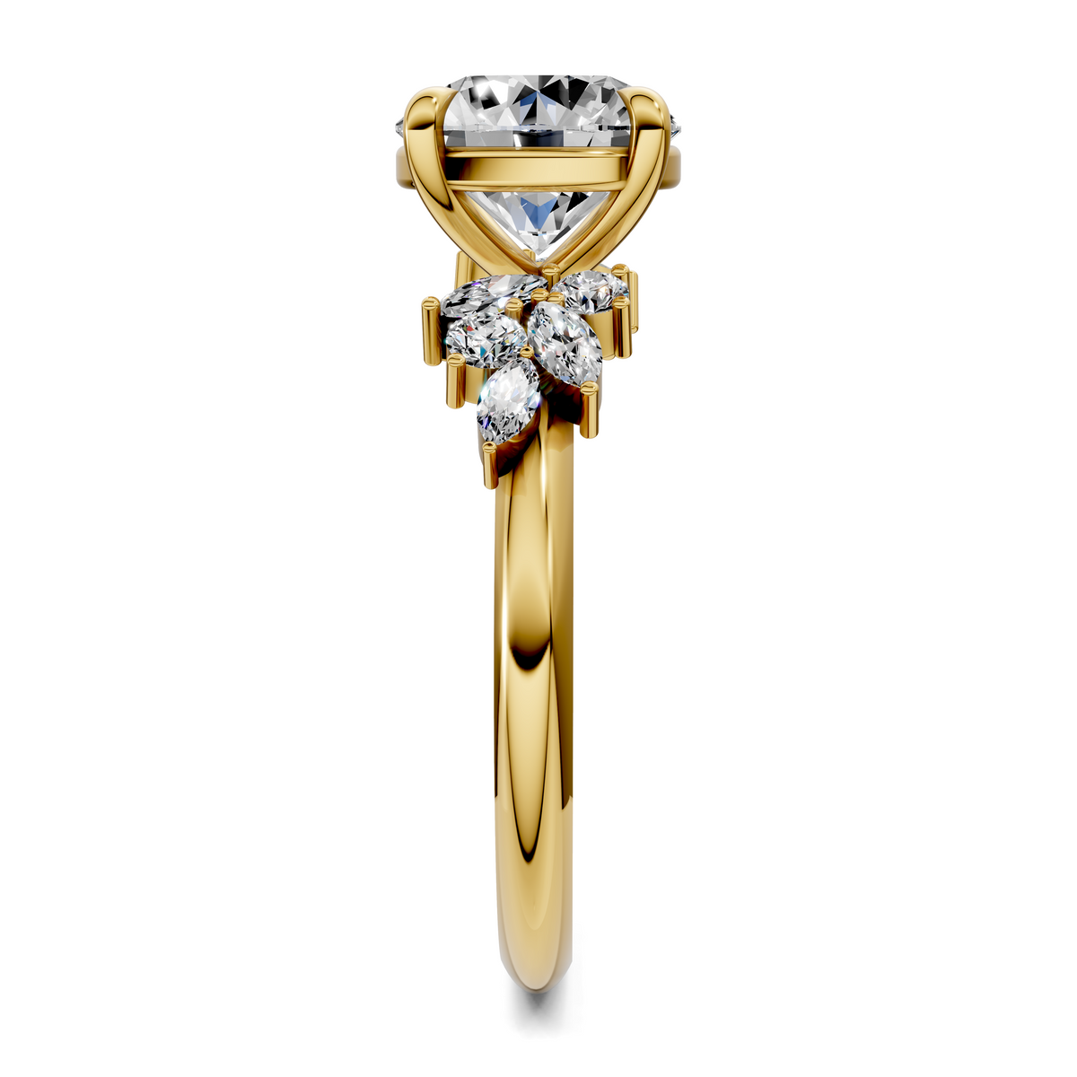 Alma Floral Cluster Ring