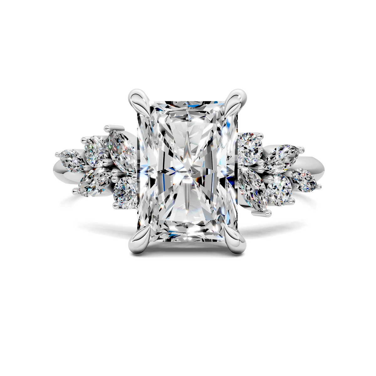 Alma Floral Cluster Ring