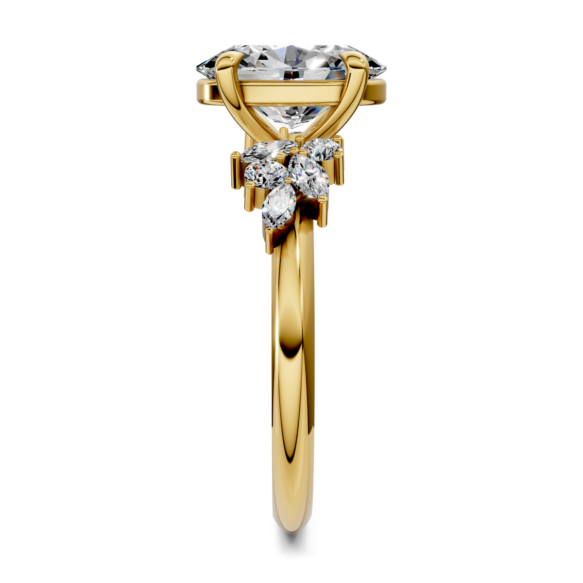 Alma Floral Cluster Ring