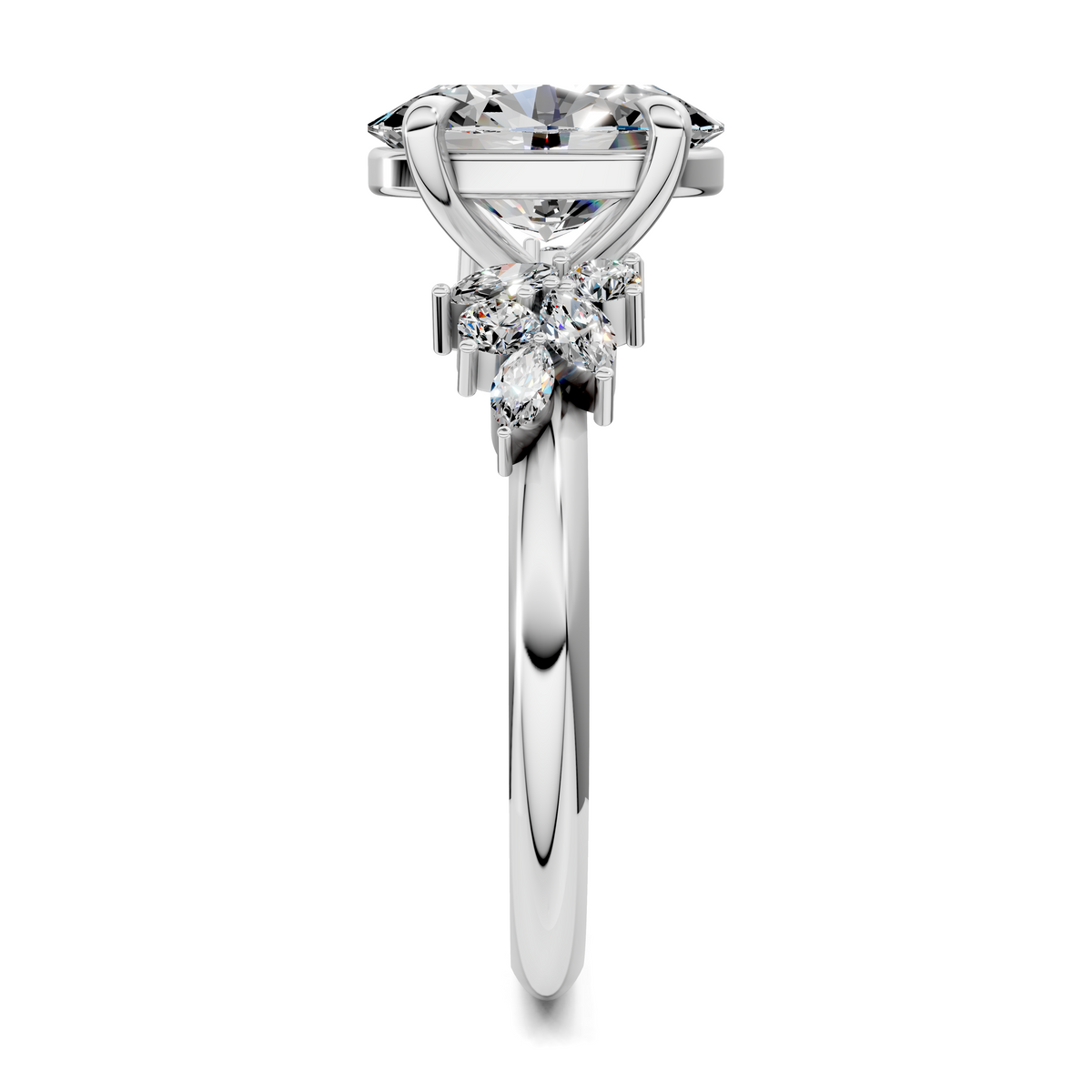 Alma Floral Cluster Ring