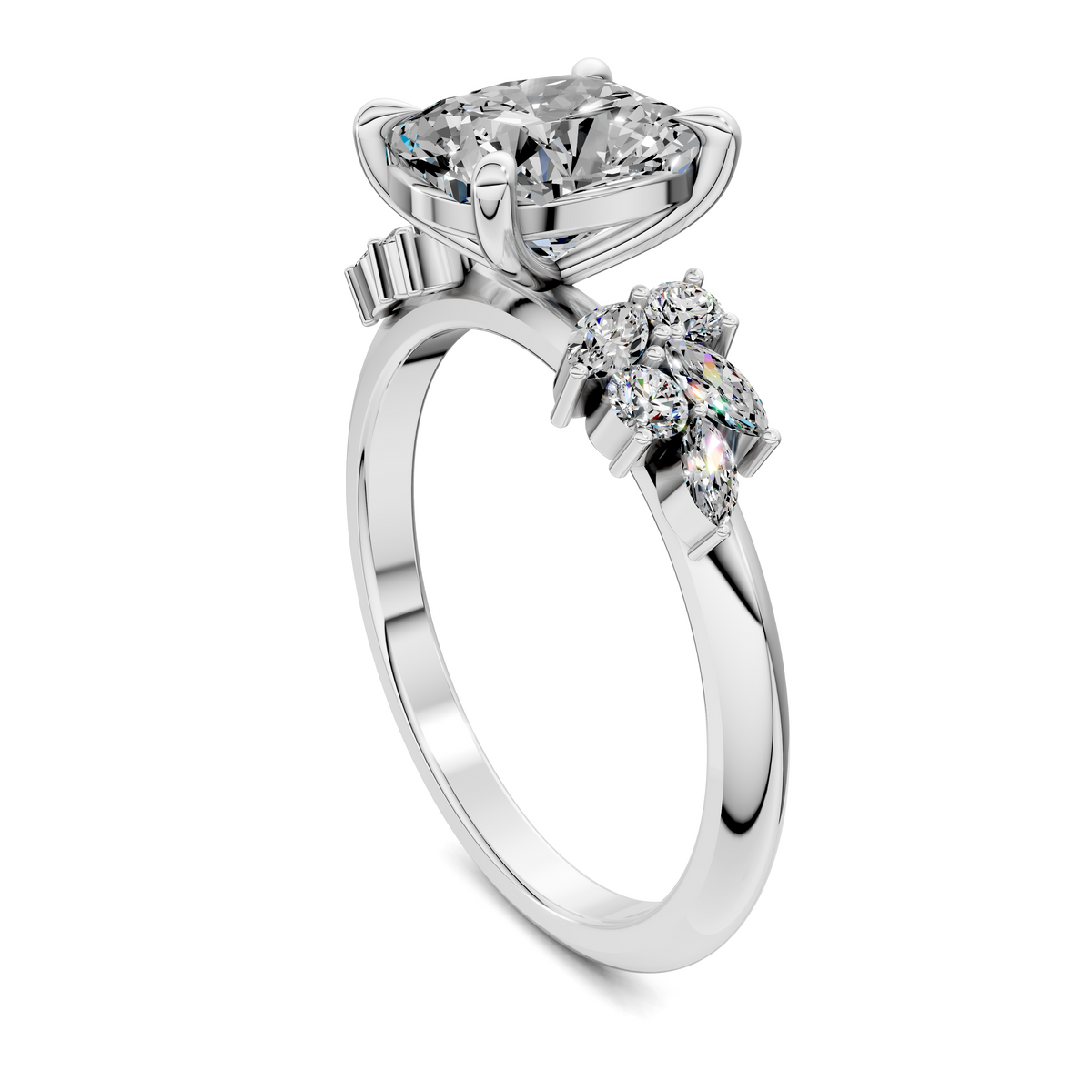 Alma Floral Cluster Ring