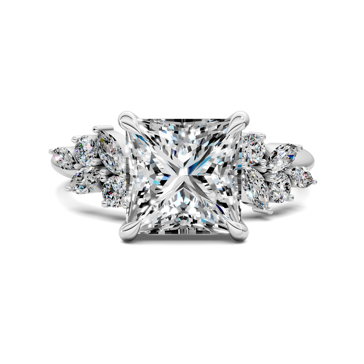 Alma Floral Cluster Ring