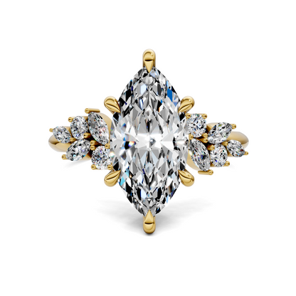Alma Floral Cluster Ring