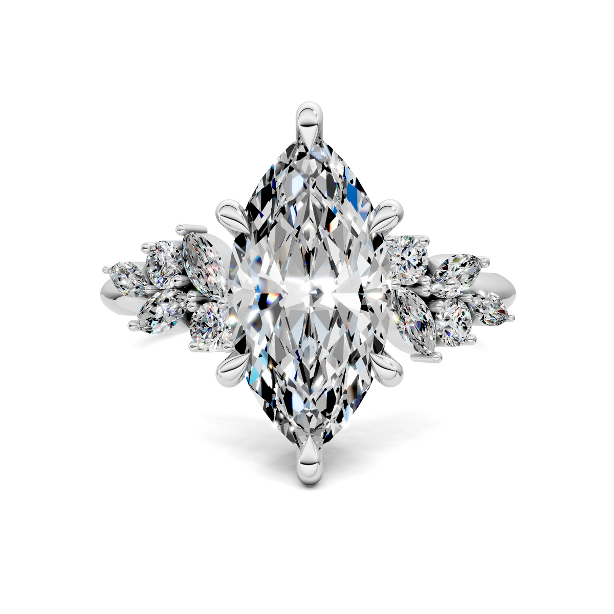 Alma Floral Cluster Ring