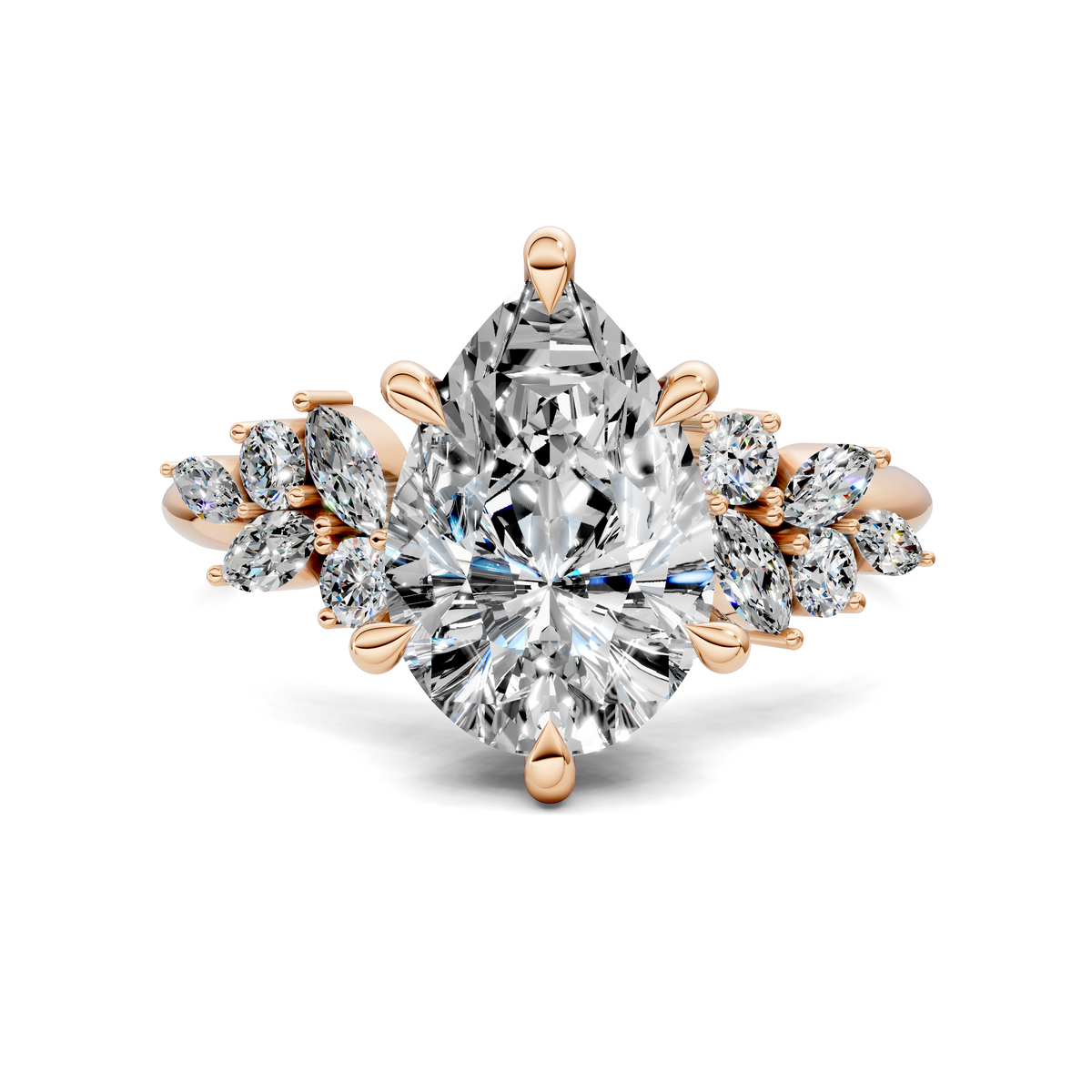 Alma Floral Cluster Ring
