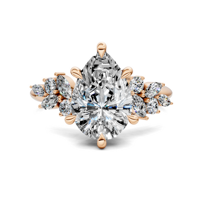 Alma Floral Cluster Ring