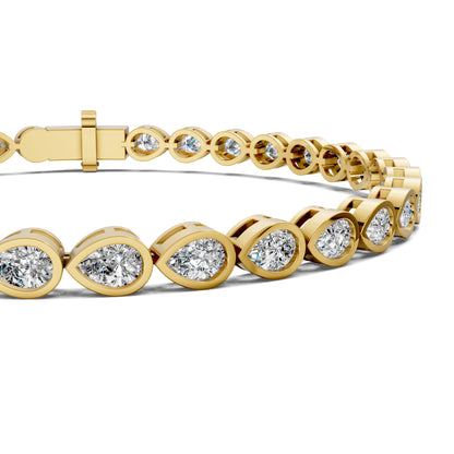 Pear Bezel Bracelet (5TCW)