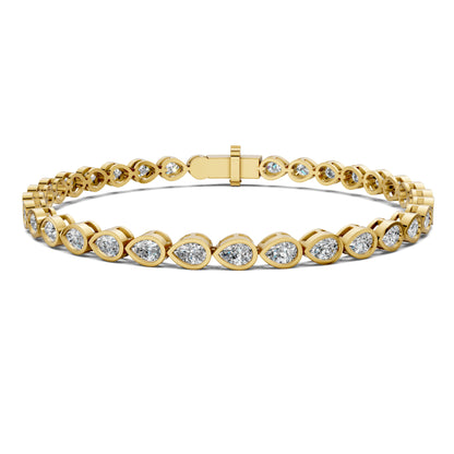 Pear Bezel Bracelet (5TCW)