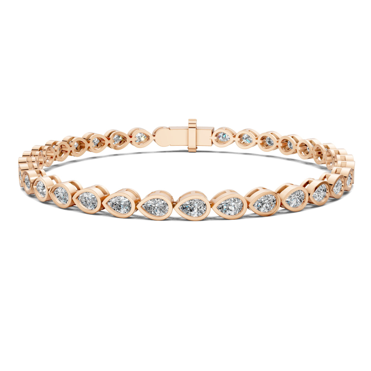 Pear Bezel Bracelet (5TCW)