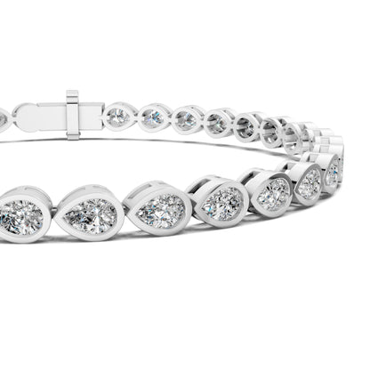 Pear Bezel Bracelet (5TCW)