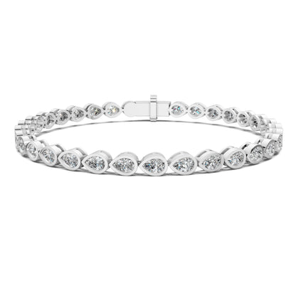 Pear Bezel Bracelet (5TCW)