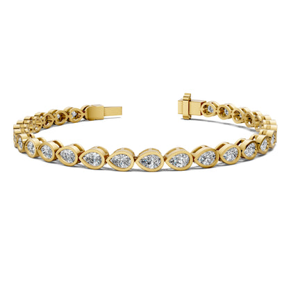 Pear Bezel Bracelet (5TCW)