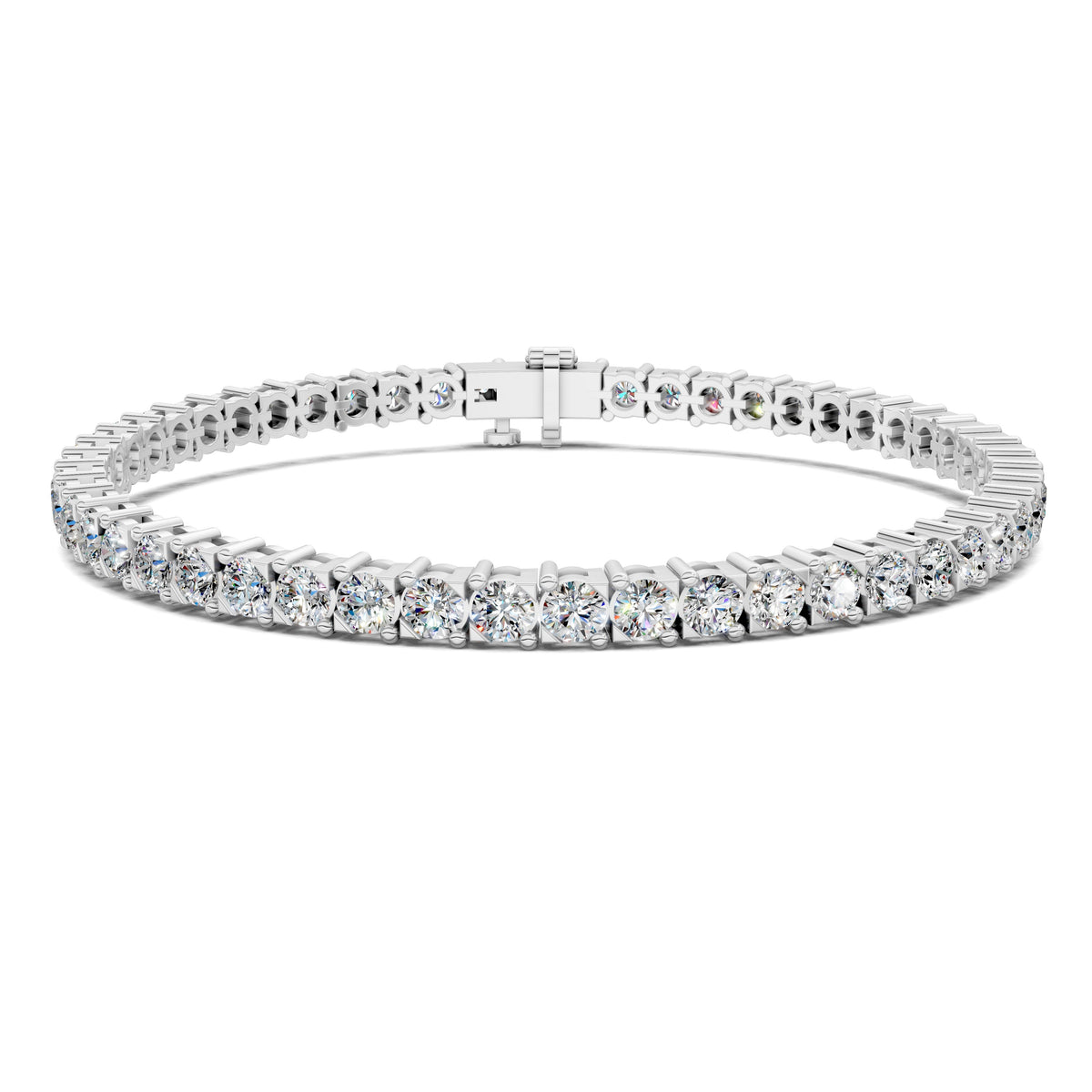 Cross Prong Tennis Bracelet (6.5 TCW)