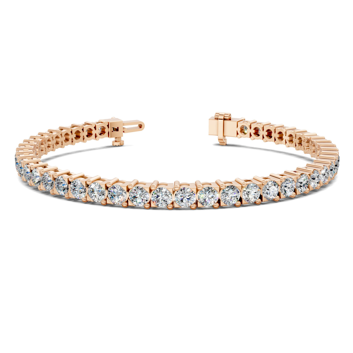 Cross Prong Tennis Bracelet (6.5 TCW)