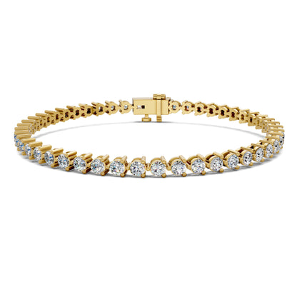 Classic Three-Prong Tennis Bracelet (3 TCW)