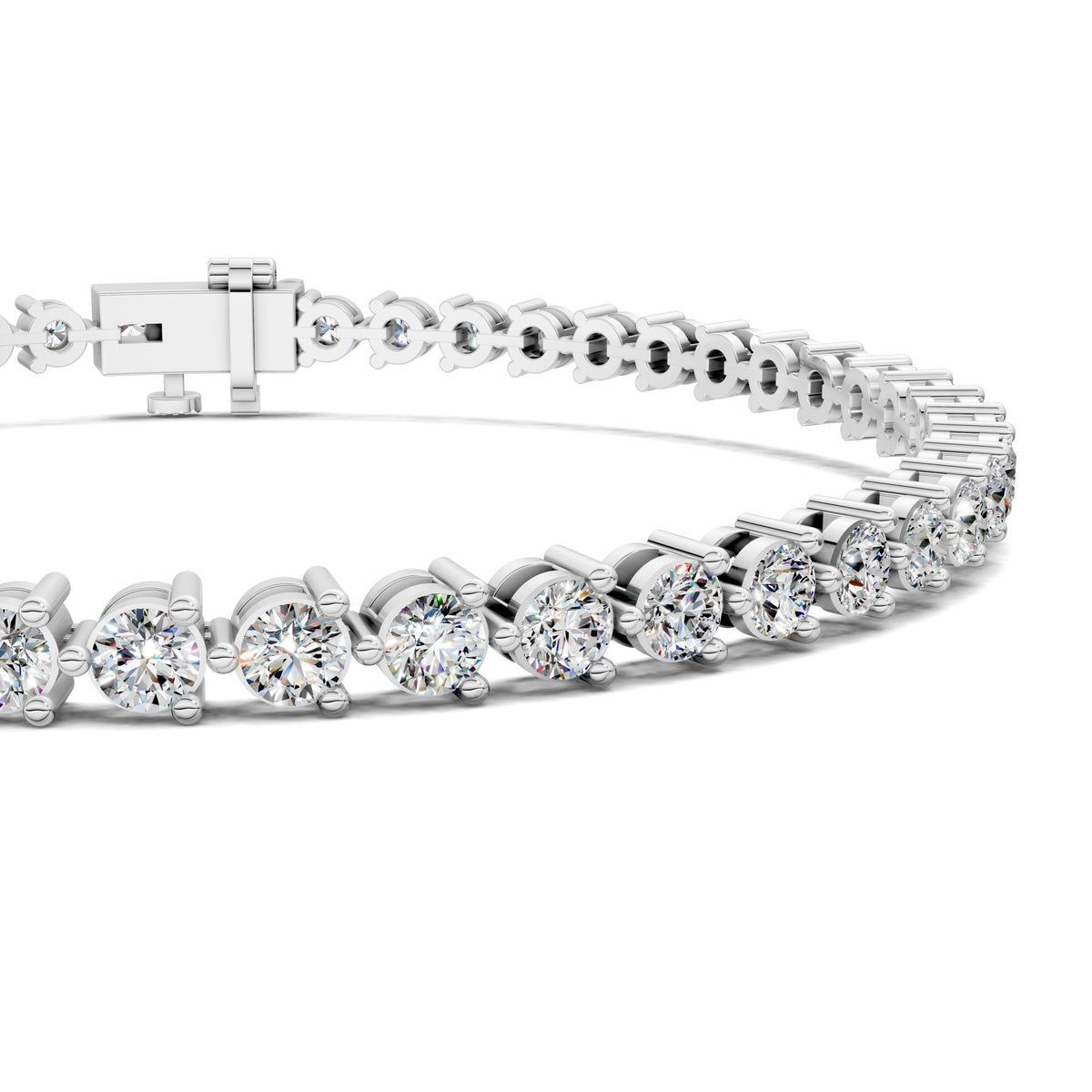 Classic Three-Prong Tennis Bracelet (3 TCW)
