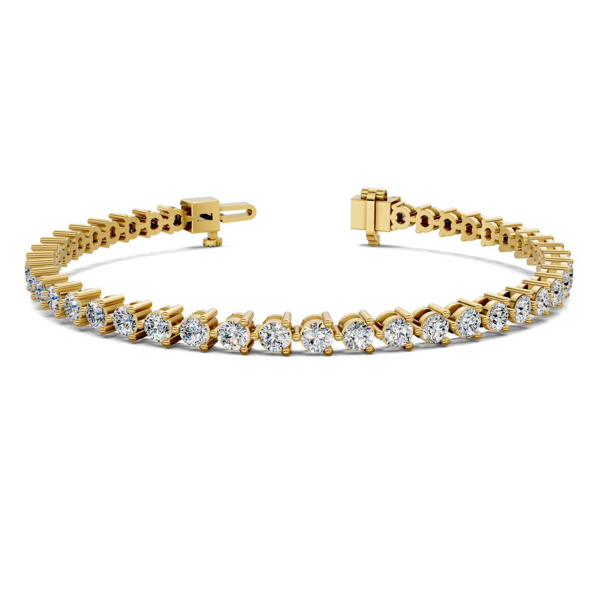 Classic Three-Prong Tennis Bracelet (3 TCW)