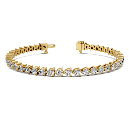 Classic Three-Prong Tennis Bracelet (3 TCW)