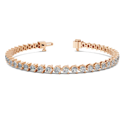 Classic Three-Prong Tennis Bracelet (3 TCW)