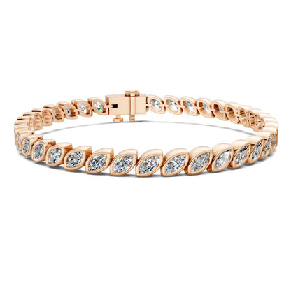 Marquise Bezel Tennis Bracelet (5 TCW)