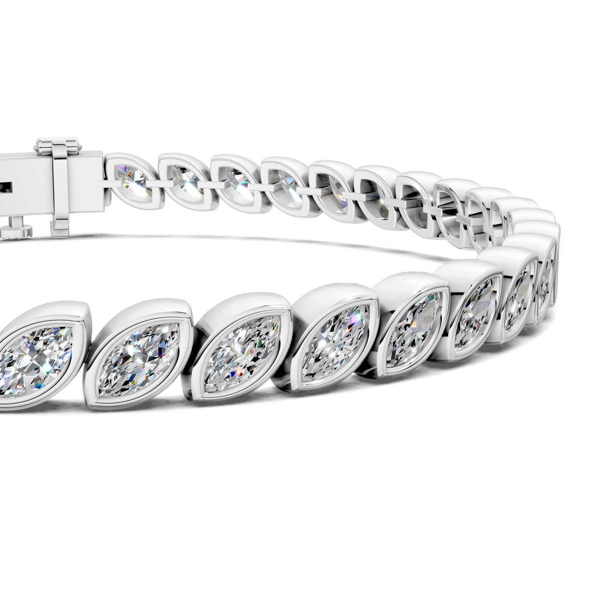 Marquise Bezel Tennis Bracelet (5 TCW)