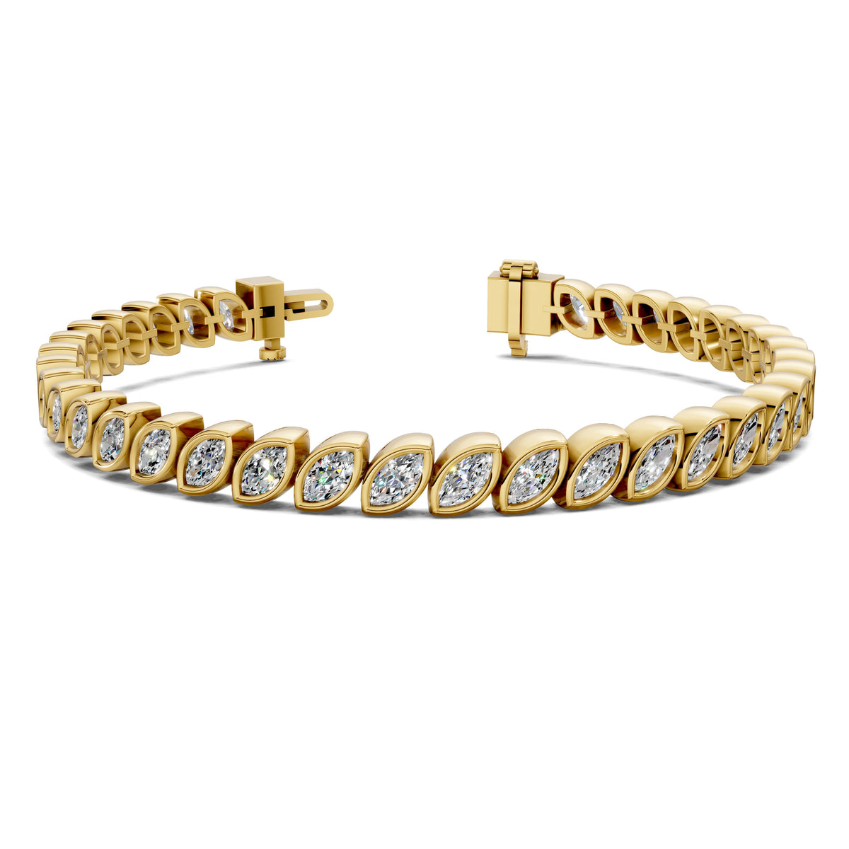 Marquise Bezel Tennis Bracelet (5 TCW)