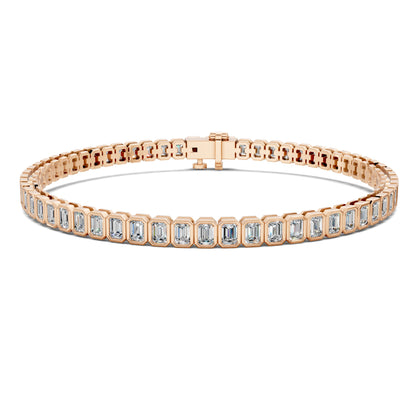 Emerald Bezel Tennis Bracelet (6 TCW)