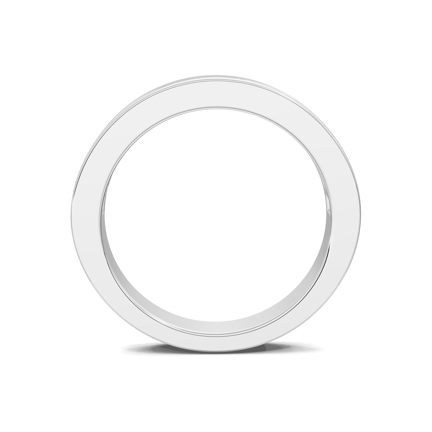 CUSTOM Baguette LAB DIAMOND BAND in White Gold