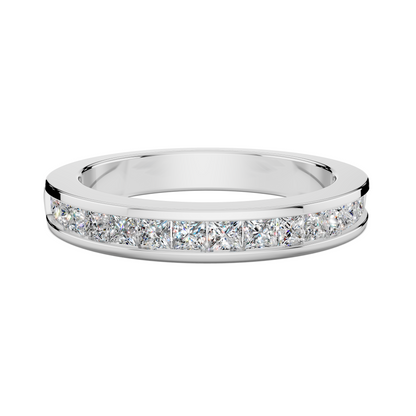 CUSTOM Baguette LAB DIAMOND BAND in White Gold
